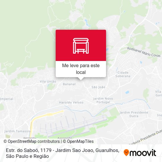 Estr. do Saboó, 1179 - Jardim Sao Joao, Guarulhos mapa
