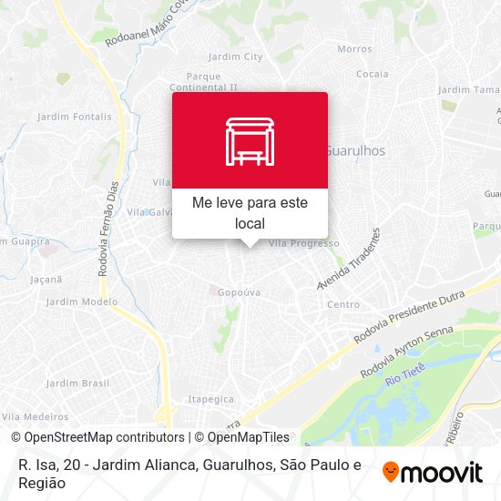 R. Isa, 20 - Jardim Alianca, Guarulhos mapa