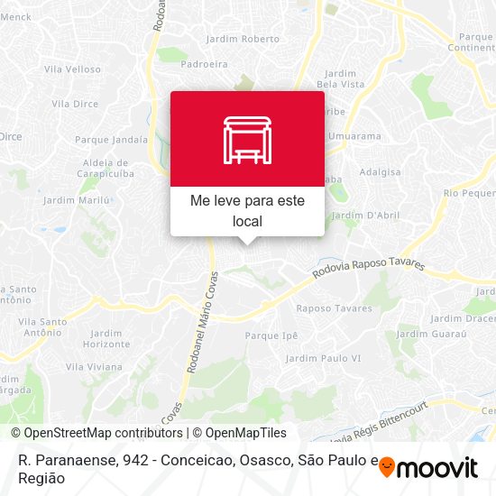R. Paranaense, 942 - Conceicao, Osasco mapa