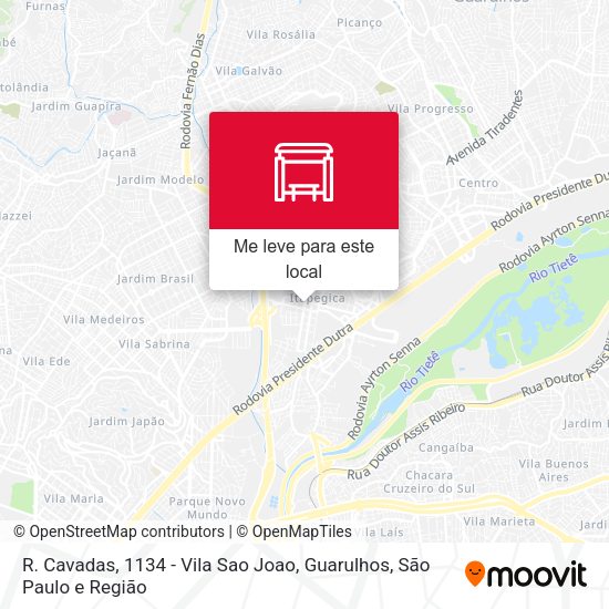 R. Cavadas, 1134 - Vila Sao Joao, Guarulhos mapa