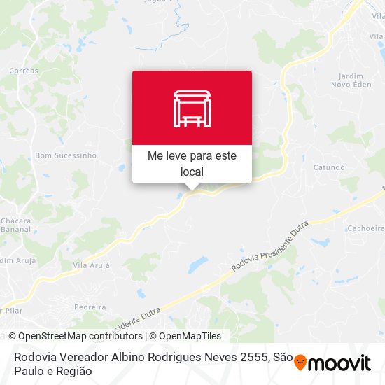 Rodovia Vereador Albino Rodrigues Neves 2555 mapa