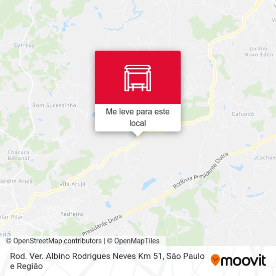 Rod. Ver. Albino Rodrigues Neves Km 51 mapa