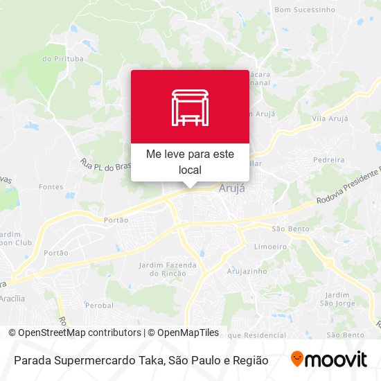 Parada Supermercardo Taka mapa