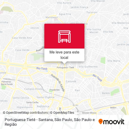 Portuguesa-Tietê - Santana, São Paulo mapa