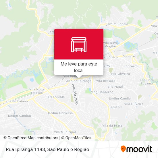 Rua Ipiranga  1193 mapa