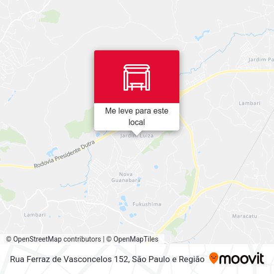 Rua Ferraz de Vasconcelos 152 mapa