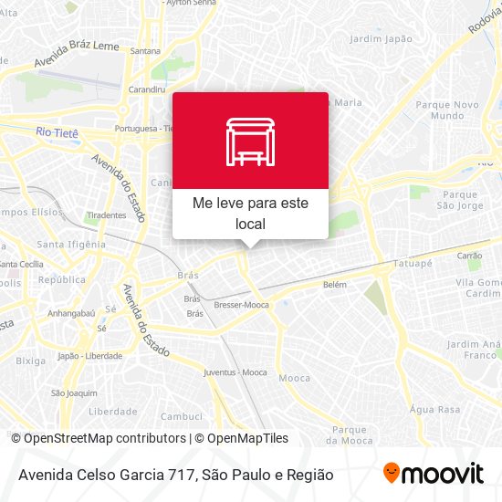 Avenida Celso Garcia 717 mapa