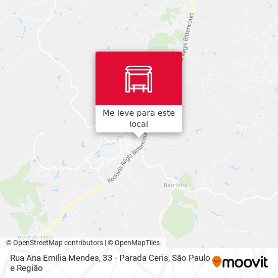 Rua Ana Emília Mendes, 33 - Parada Ceris mapa