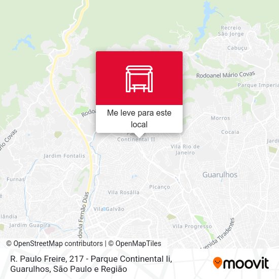 R. Paulo Freire, 217 - Parque Continental Ii, Guarulhos mapa