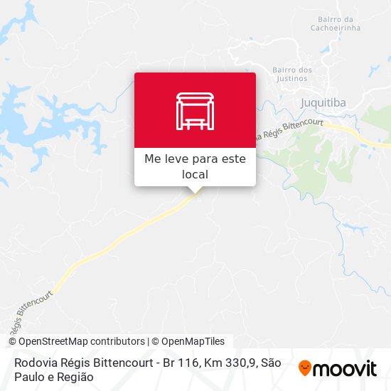 Rodovia Régis Bittencourt - Br 116, Km 330,9 mapa