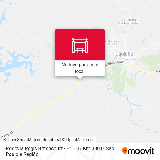 Rodovia Régis Bittencourt - Br 116, Km 330,0 mapa