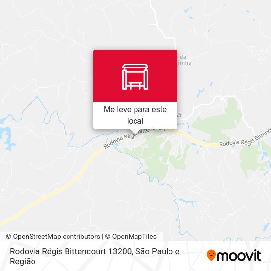Rodovia Régis Bittencourt 13200 mapa
