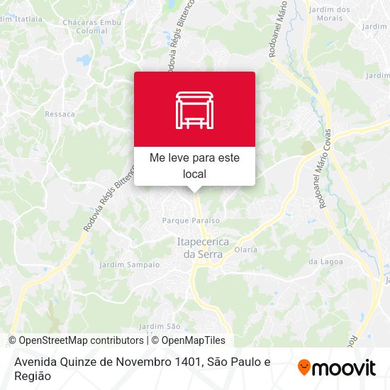 Avenida Quinze de Novembro 1401 mapa