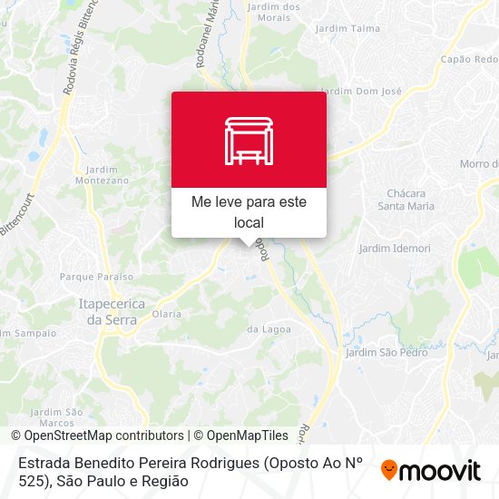 Estrada Benedito Pereira Rodrigues (Oposto Ao Nº 525) mapa
