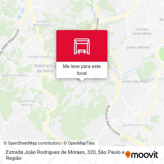 Estrada João Rodrigues de Moraes, 320 mapa