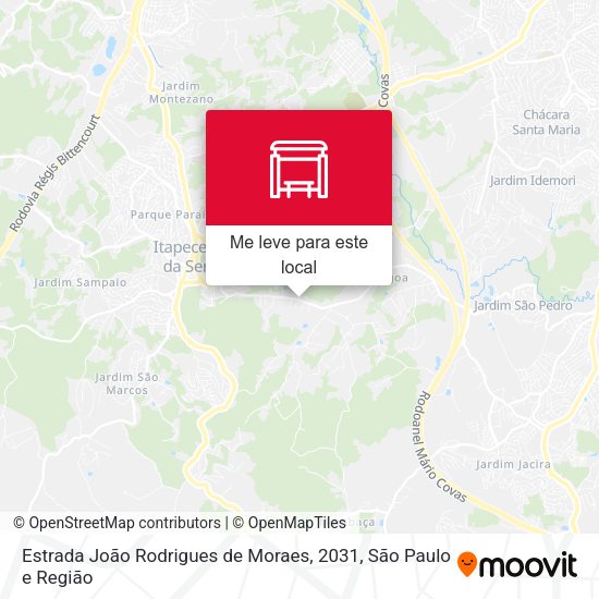 Estrada João Rodrigues de Moraes, 2031 mapa