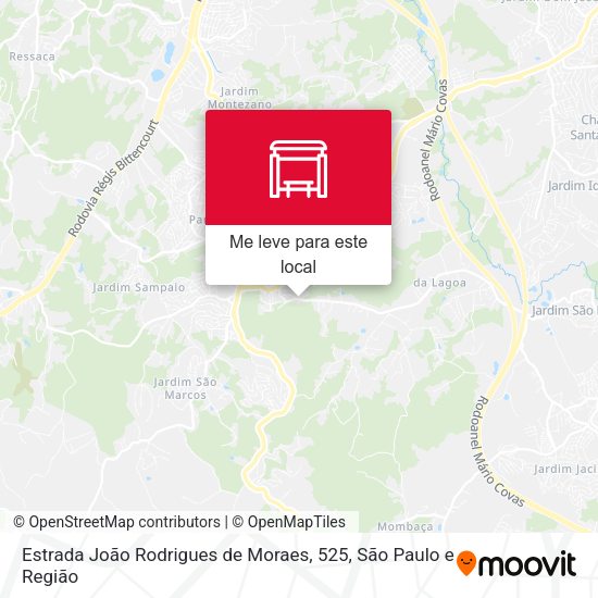 Estrada João Rodrigues de Moraes, 525 mapa