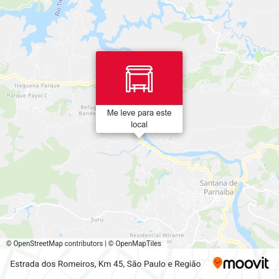 Estrada dos Romeiros, Km 45 mapa