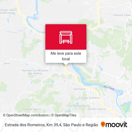Estrada dos Romeiros, Km 39,4 mapa