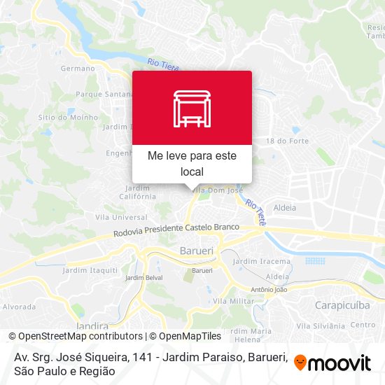 Av. Srg. José Siqueira, 141 - Jardim Paraiso, Barueri mapa