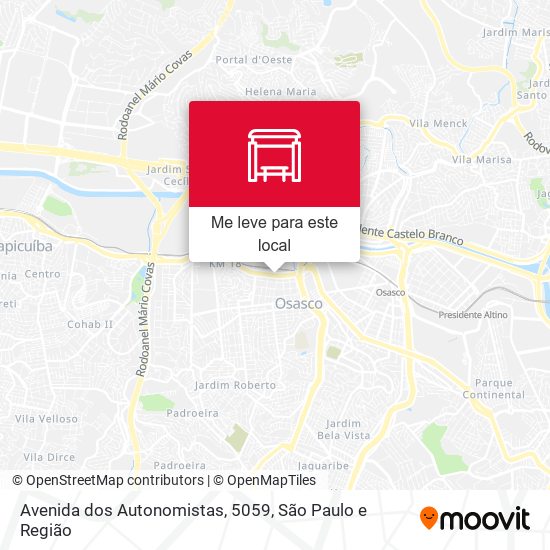Avenida dos Autonomistas, 5059 mapa