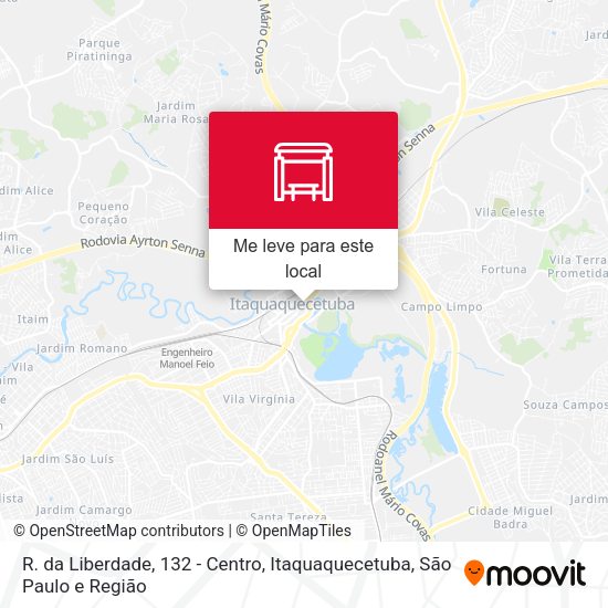 R. da Liberdade, 132 - Centro, Itaquaquecetuba mapa