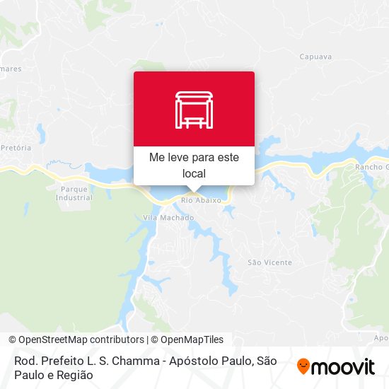 Rod. Prefeito L. S. Chamma - Apóstolo Paulo mapa