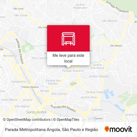 Parada Metropolitana Angola mapa