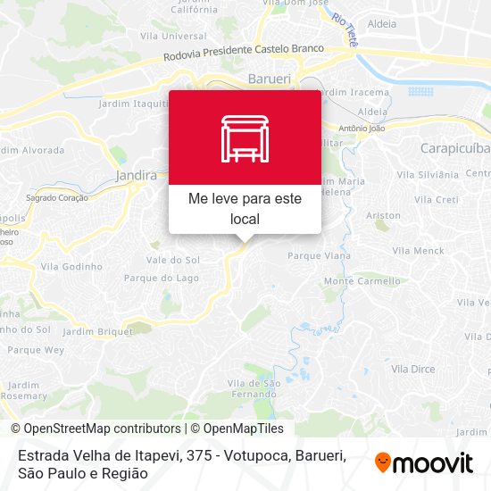 Estrada Velha de Itapevi, 375 - Votupoca, Barueri mapa