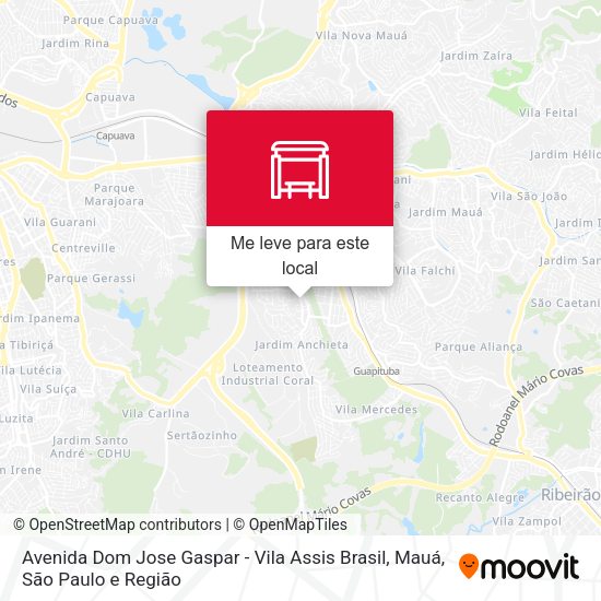 Avenida Dom Jose Gaspar - Vila Assis Brasil, Mauá mapa