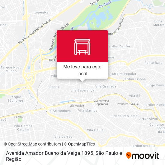 Avenida Amador Bueno da Veiga 1895 mapa
