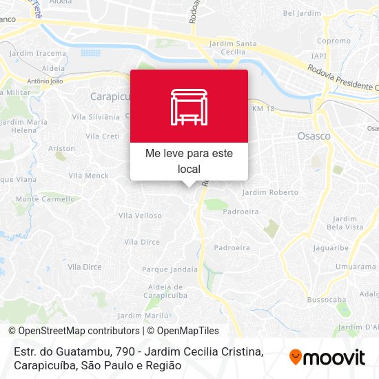 Estr. do Guatambu, 790 - Jardim Cecilia Cristina, Carapicuíba mapa