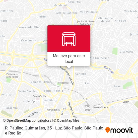 R. Paulino Guimarães, 35 - Luz, São Paulo mapa