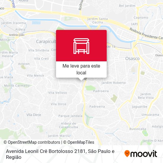 Avenida Leonil Crê Bortolosso 2181 mapa