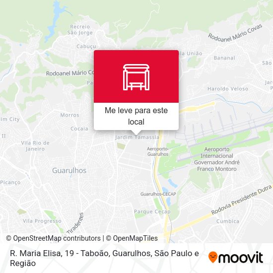 R. Maria Elisa, 19 - Taboão, Guarulhos mapa