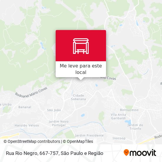 Rua Rio Negro, 667-757 mapa