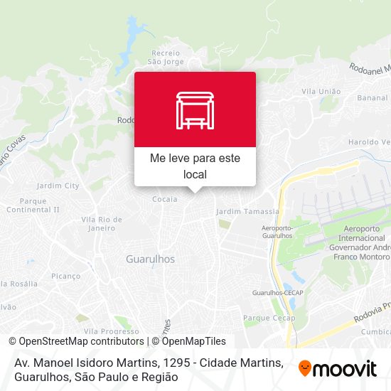 Av. Manoel Isidoro Martins, 1295 - Cidade Martins, Guarulhos mapa