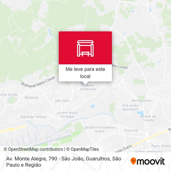 Av. Monte Alegre, 790 - São João, Guarulhos mapa
