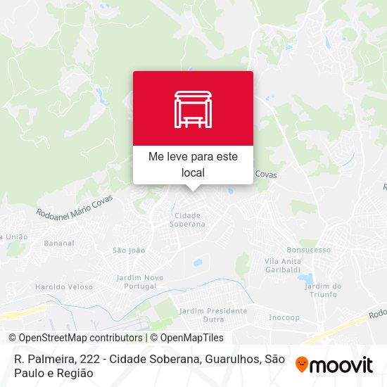 R. Palmeira, 222 - Cidade Soberana, Guarulhos mapa
