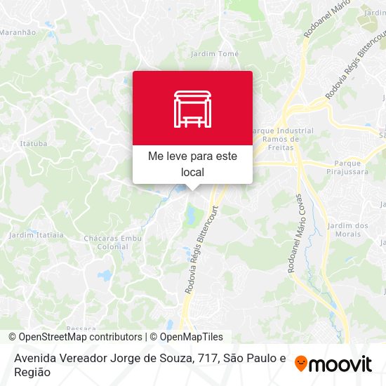 Avenida Vereador Jorge de Souza, 717 mapa