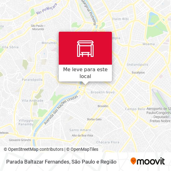 Parada Baltazar Fernandes mapa