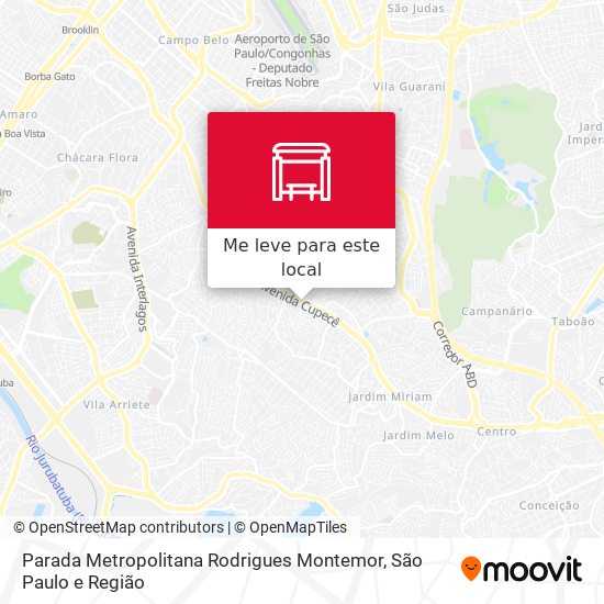 Parada Metropolitana Rodrigues Montemor mapa