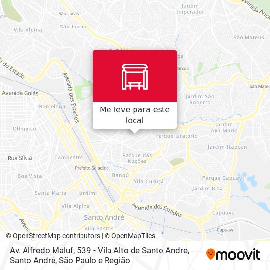 Av. Alfredo Maluf, 539 - Vila Alto de Santo Andre, Santo André mapa