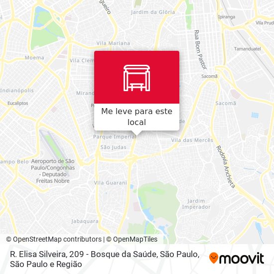 R. Elisa Silveira, 209 - Bosque da Saúde, São Paulo mapa