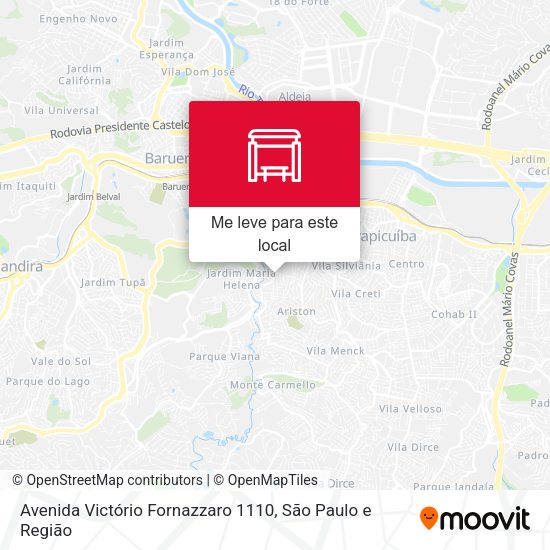 Avenida Victório Fornazzaro 1110 mapa