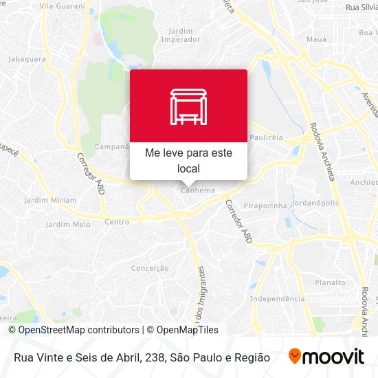Rua Vinte e Seis de Abril, 238 mapa
