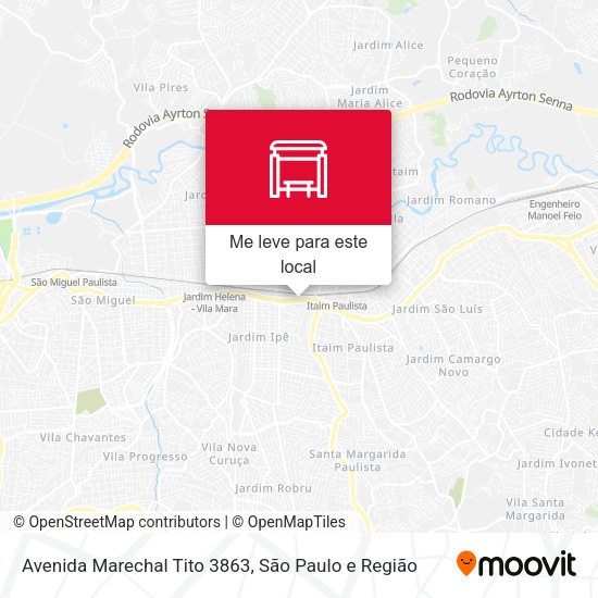 Avenida Marechal Tito 3863 mapa