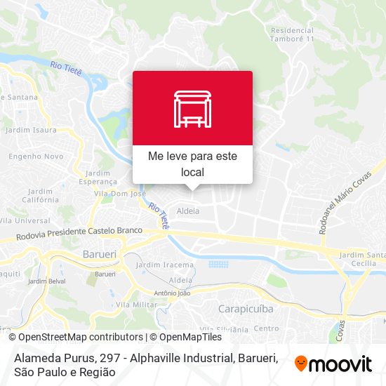 Alameda Purus, 297 - Alphaville Industrial, Barueri mapa