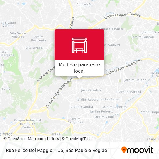 Rua Felice Del Paggio, 105 mapa
