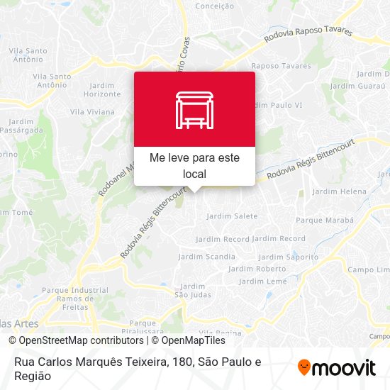 Rua Carlos Marquês Teixeira, 180 mapa